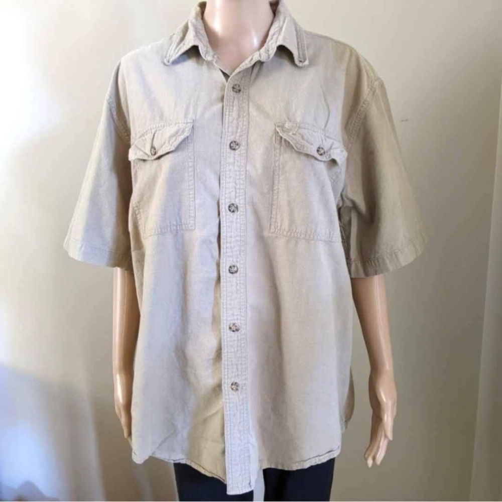 Carhartt workwear short sleeve shirt, men's large